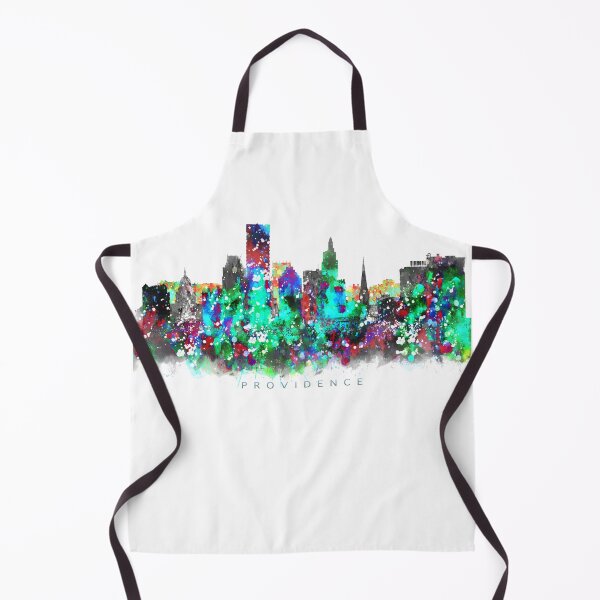 Item preview, Providence, Rhode Island Skyline Watercolor Painting designed and sold by InkistPrints.