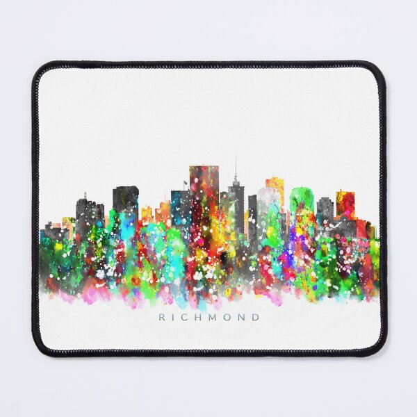 Artikelvorschau, Richmond, Virginia Skyline Watercolor Painting entworfen und verkauft von InkistPrints.