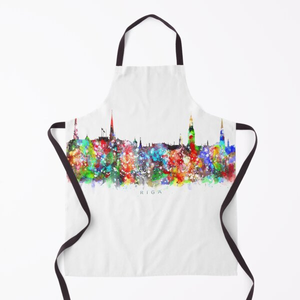 Item preview, Riga, Latvia Skyline Watercolor Painting designed and sold by InkistPrints.
