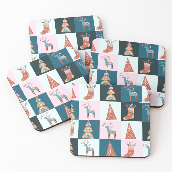 Item preview, Cute boho style Christmas patchwork designed and sold by reka88.