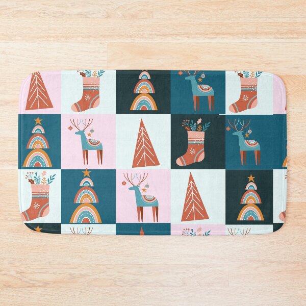 Item preview, Cute boho style Christmas patchwork designed and sold by reka88.