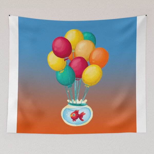 Item preview, Balloons tied to a goldfish bowl designed and sold by janesg.