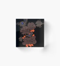 dark roses Acrylic Block