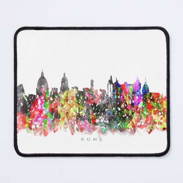 Item preview, Rome, Italy Skyline Watercolor Painting designed and sold by InkistPrints.