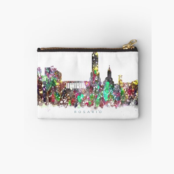 Item preview, Rosario, Argentina Skyline Watercolor Painting designed and sold by InkistPrints.