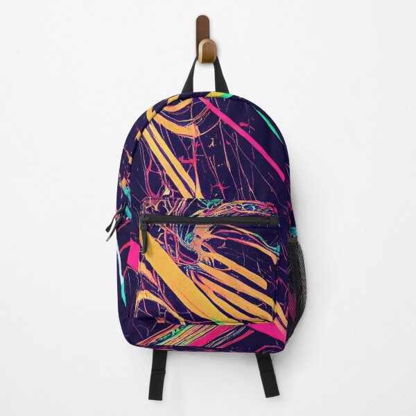 Item preview, Abstract portrait of a girl with headphones and neon lines designed and sold by pcusine.