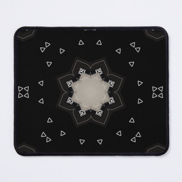 Item preview, 4426 - Black and White Minimalist Kaleidoscope Design designed and sold by 44scarab.