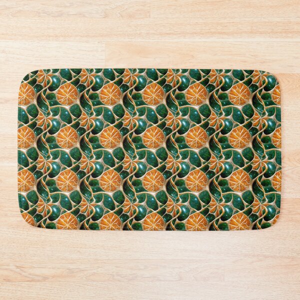 Item preview, Green and orange marble pattern, Intricate marbling pattern designed and sold by TreasuryOE.