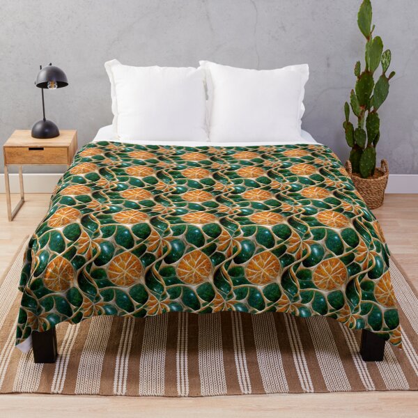 Item preview, Green and orange marble pattern, Intricate marbling pattern designed and sold by TreasuryOE.
