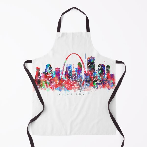 Item preview, Saint Louis, Missouri Skyline Watercolor Painting designed and sold by InkistPrints.