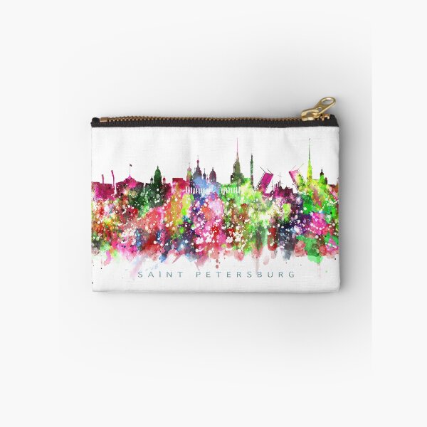 Item preview, Saint Petersburg, Russia Skyline Watercolor Painting designed and sold by InkistPrints.