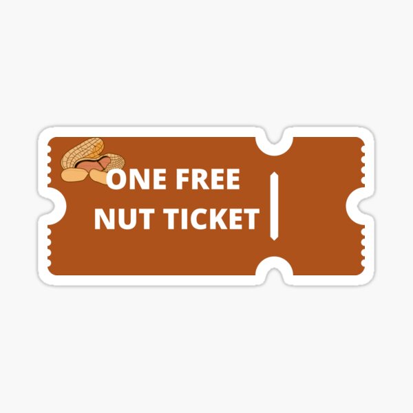 Item preview, One free nut sticker november designed and sold by Swobodzio.