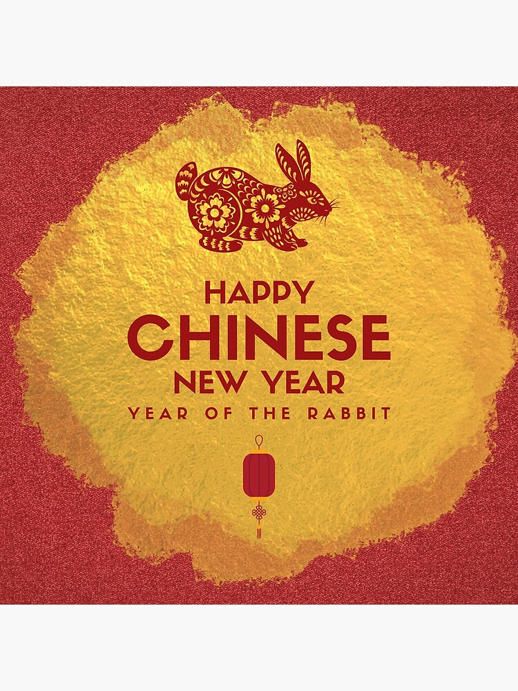 "Chinese New Year, Year of the Rabbit ,Floral Year Of The Rabbit YEAR