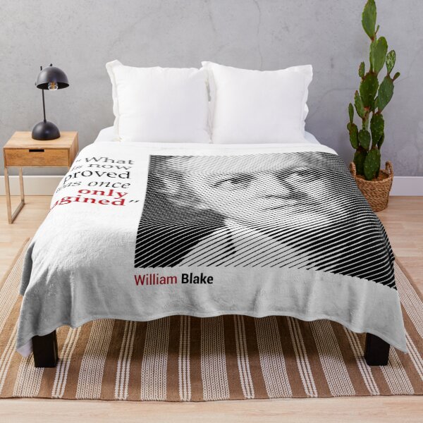 Item preview, William Blake's Portrait with a Creativity Quote designed and sold by emotica.