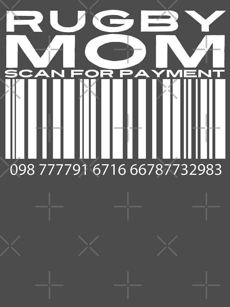 Thumbnail 6 of 6, Premium Oversized Sweatshirt, Mom Scan For Payment | Rugby Mom | Rugby rules | Rugger | Ruck (Black Lettering Available) designed and sold by Wavecrest-Moon.