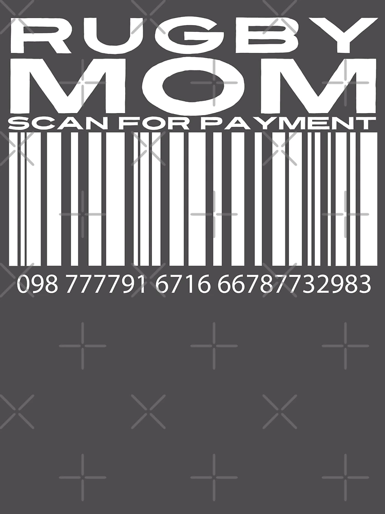 Thumbnail 6 of 6, Premium Oversized Sweatshirt, Mom Scan For Payment | Rugby Mom | Rugby rules | Rugger | Ruck (Black Lettering Available) designed and sold by Wavecrest Wearables.
