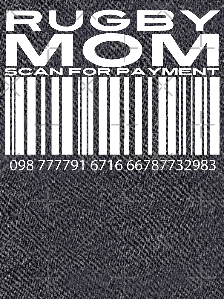 Thumbnail 6 of 6, Lightweight Sweatshirt, Mom Scan For Payment | Rugby Mom | Rugby rules | Rugger | Ruck (Black Lettering Available) designed and sold by Wavecrest Wearables.