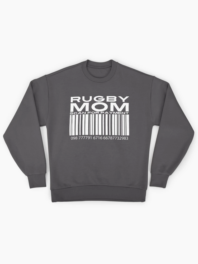Thumbnail 1 of 6, Premium Oversized Sweatshirt, Mom Scan For Payment | Rugby Mom | Rugby rules | Rugger | Ruck (Black Lettering Available) designed and sold by Wavecrest Wearables.