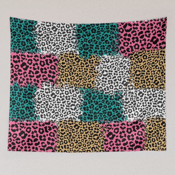 Item preview, Colorful leopard patchwork designed and sold by reka88.