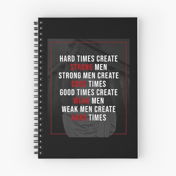 Item preview, Hard Times Create Strong Men | Motivational Quote designed and sold by Printend _.