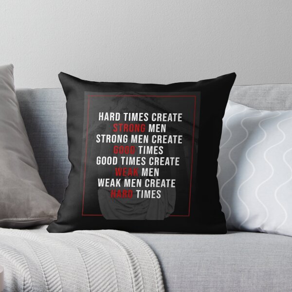 Hard Times Create Strong Men Motivational Quote v2