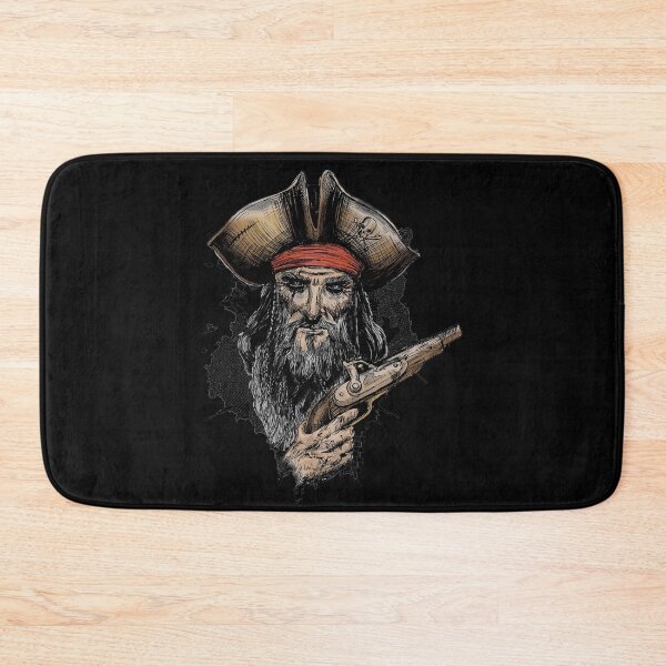 Item preview, Pirate With Pistol Gun Design Draw Street Art Retro Culture Vintage Colorful Transparant Fight designed and sold by BK-Fishing.