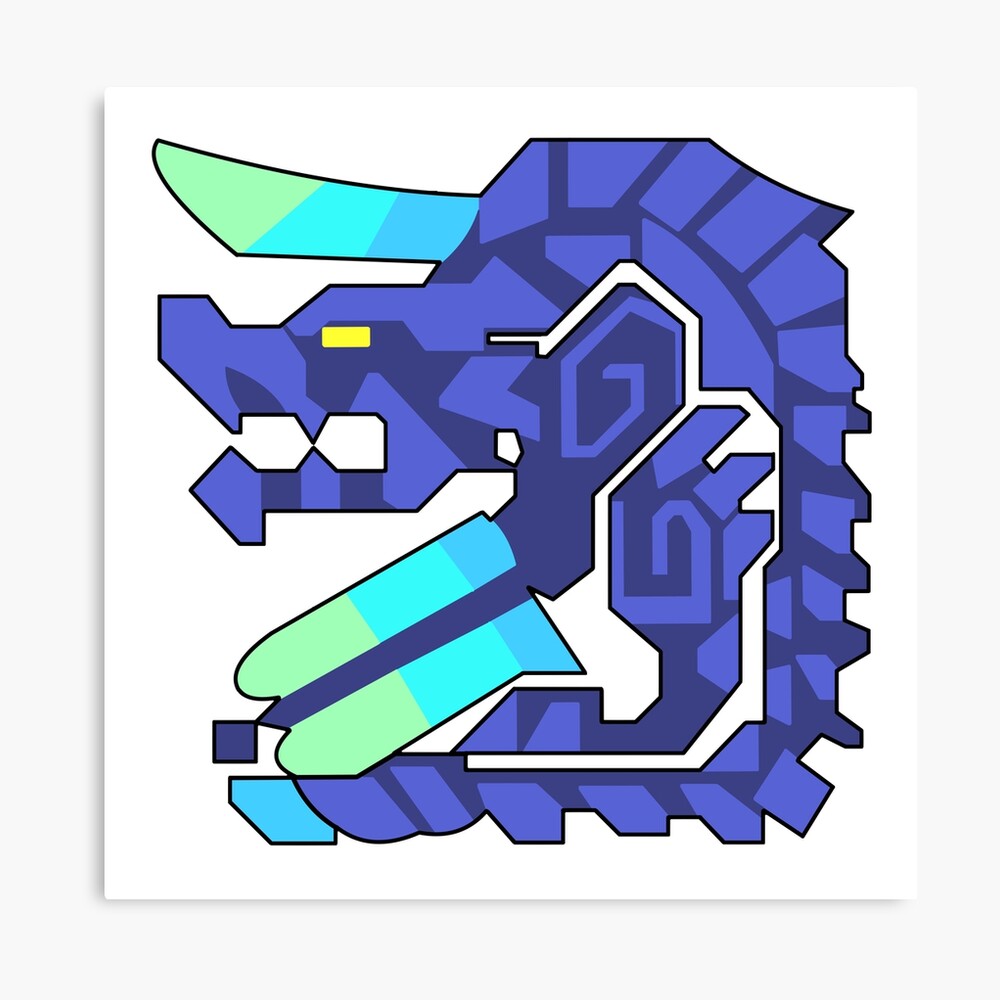 Monster Hunter Brachydios Icon Canvas Print By Amateuranime Redbubble   Mp,840x830,matte,f8f8f8,t Pad,1000x1000,f8f8f8.u1 