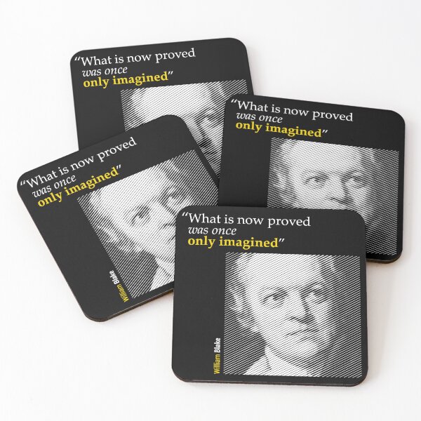 Item preview, William Blake's Portrait with a Creativity Quote (inverse) designed and sold by emotica.