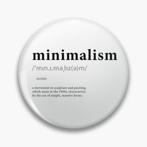 Item preview, minimalism definition black and gray text designed and sold by joanna-jpg.