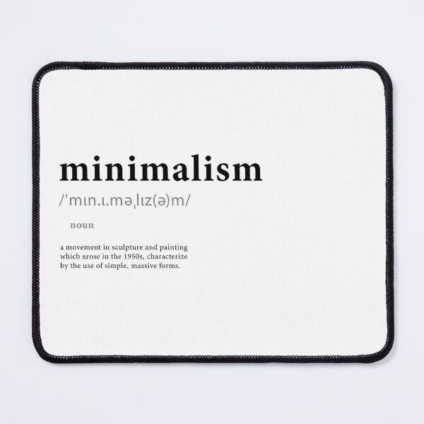 Item preview, minimalism definition black and gray text designed and sold by joanna-jpg.
