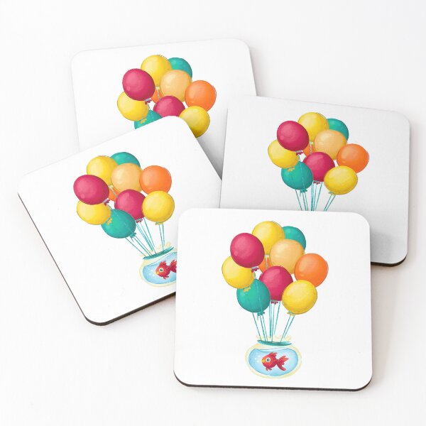 Item preview, Balloons tied to a goldfish bowl designed and sold by janesg.