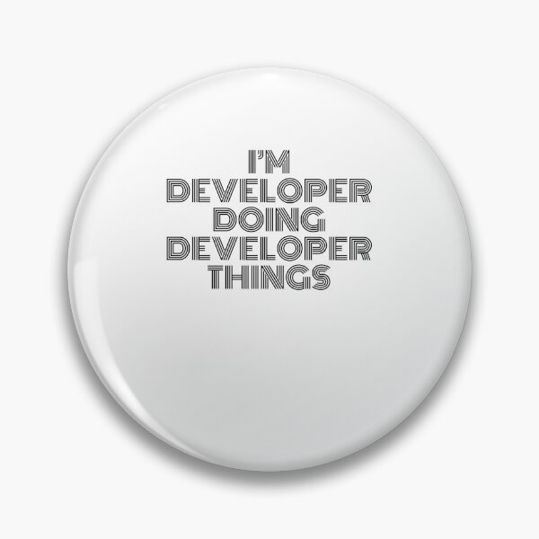 Item preview, I'm Developer Doing Developer Things Vintage Quote designed and sold by SVPOD.