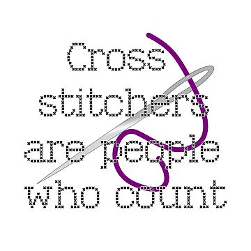 Artwork thumbnail, Cross stitchers are people who count by TizianaDF