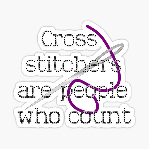 Item preview, Cross stitchers are people who count designed and sold by TizianaDF.