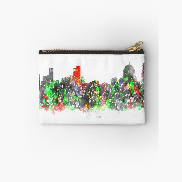 Item preview, Sofia, Bulgaria Skyline Watercolor Painting designed and sold by InkistPrints.