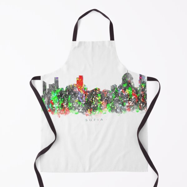 Item preview, Sofia, Bulgaria Skyline Watercolor Painting designed and sold by InkistPrints.