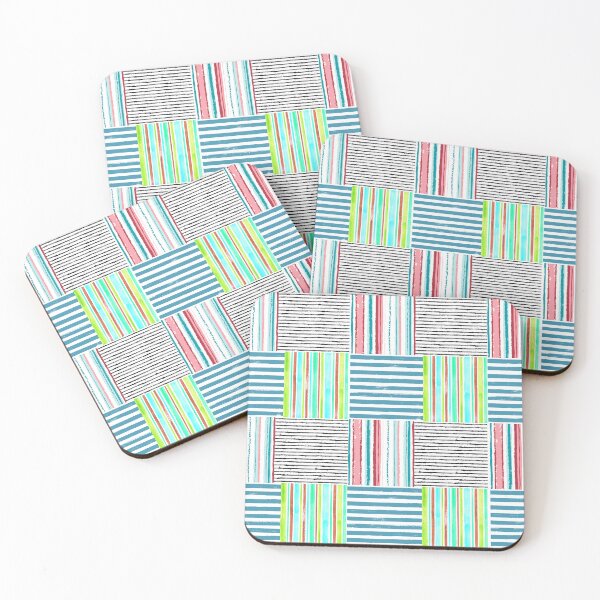 Item preview, Cute boho style stripes patchwork designed and sold by reka88.