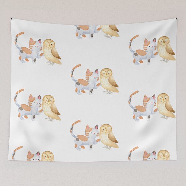 Item preview, A Cat and an Owl designed and sold by dfranc.