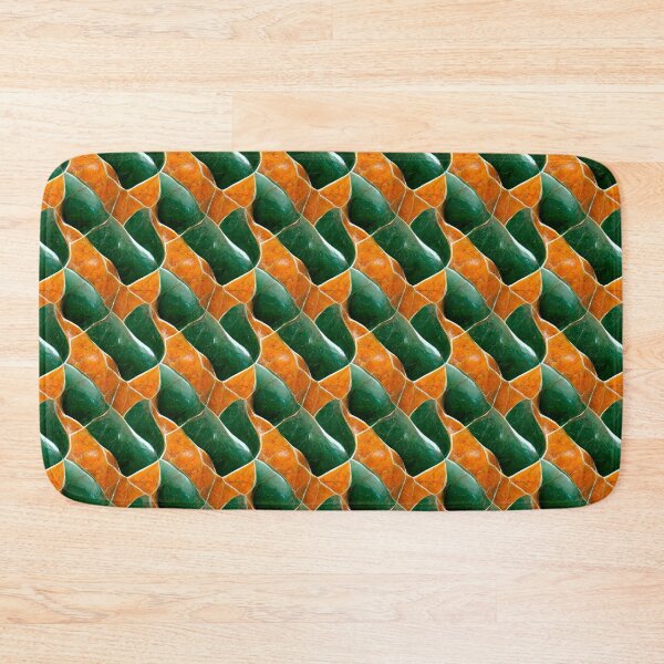 Item preview, Green and orange marble pattern, Intricate marbling pattern designed and sold by TreasuryOE.