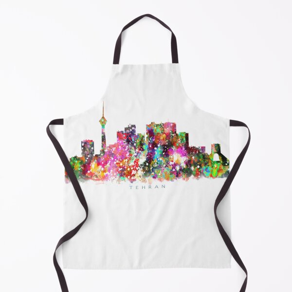 Item preview, Tehran, Iran Skyline Watercolor Painting designed and sold by InkistPrints.