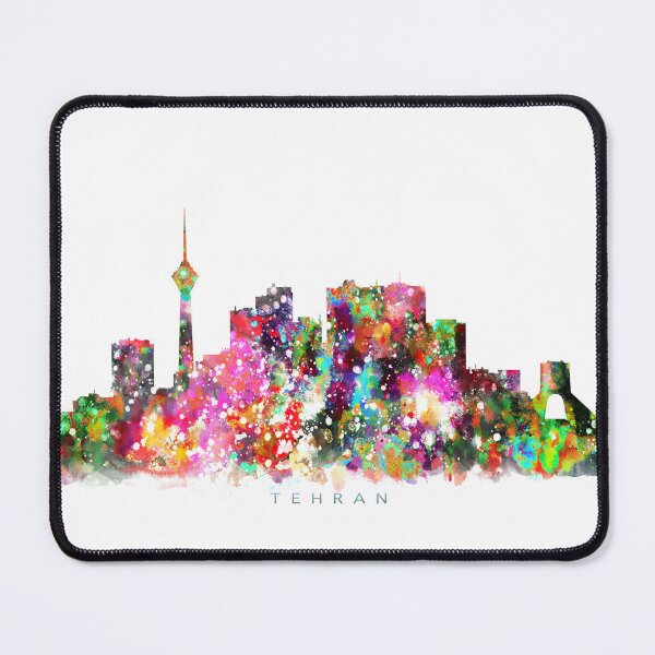 Item preview, Tehran, Iran Skyline Watercolor Painting designed and sold by InkistPrints.