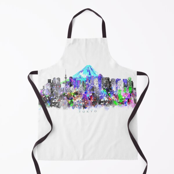 Item preview, Tokyo, Japan Skyline Watercolor Painting designed and sold by InkistPrints.