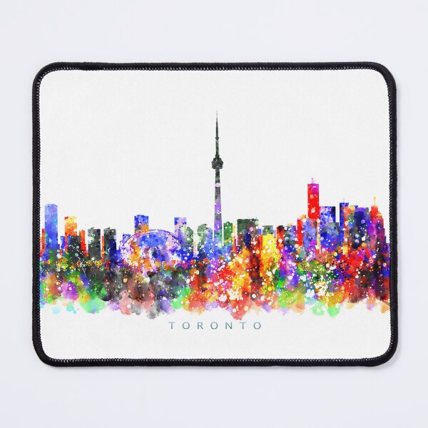 Item preview, Toronto, Canada Skyline Watercolor Painting designed and sold by InkistPrints.