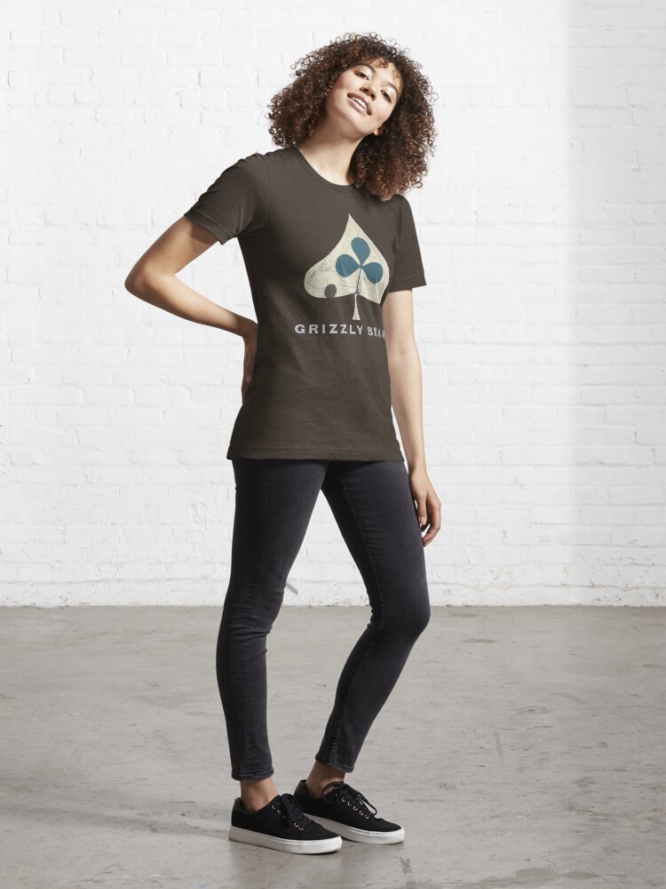 Alternate view of Grizzly Bear - Shields (Light Text) Essential T-Shirt