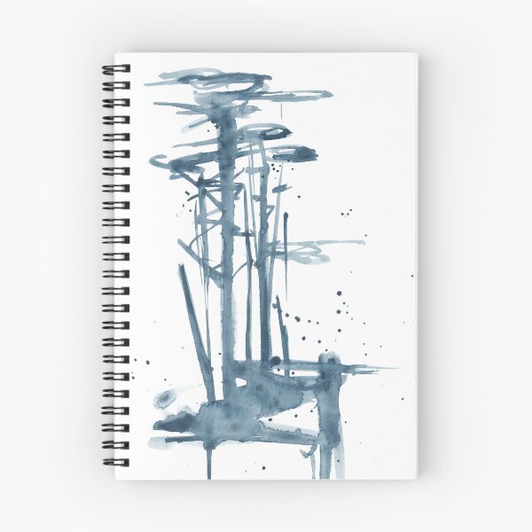 Item preview, Watercolor blue abstract , lady in hat designed and sold by anaozzart.