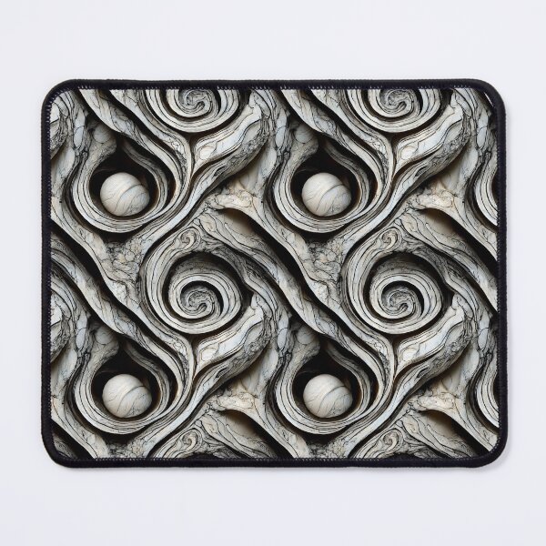 Item preview, Black and White marble pattern, Intricate marbling pattern designed and sold by TreasuryOE.