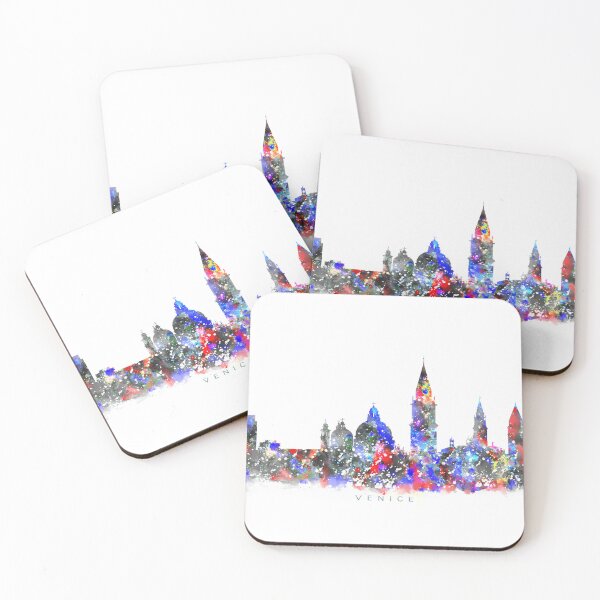 Item preview, Venice, Italy Skyline Watercolor Painting designed and sold by InkistPrints.
