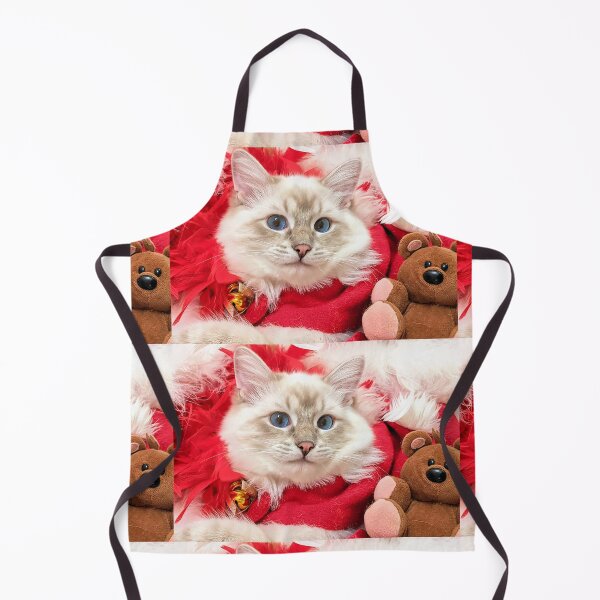 Item preview, Lynx ragdoll santa stocking Christmas kitten designed and sold by Fluffycat2020.