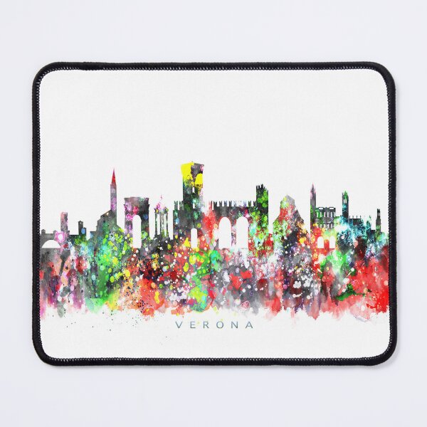 Item preview, Verona, Italy Skyline Watercolor Painting designed and sold by InkistPrints.