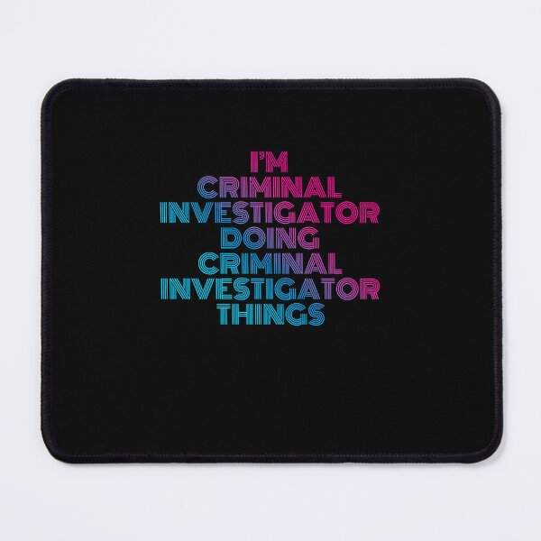 Item preview, I'm Criminal Investigator Doing Criminal Investigator Things Retro Neon designed and sold by SVPOD.